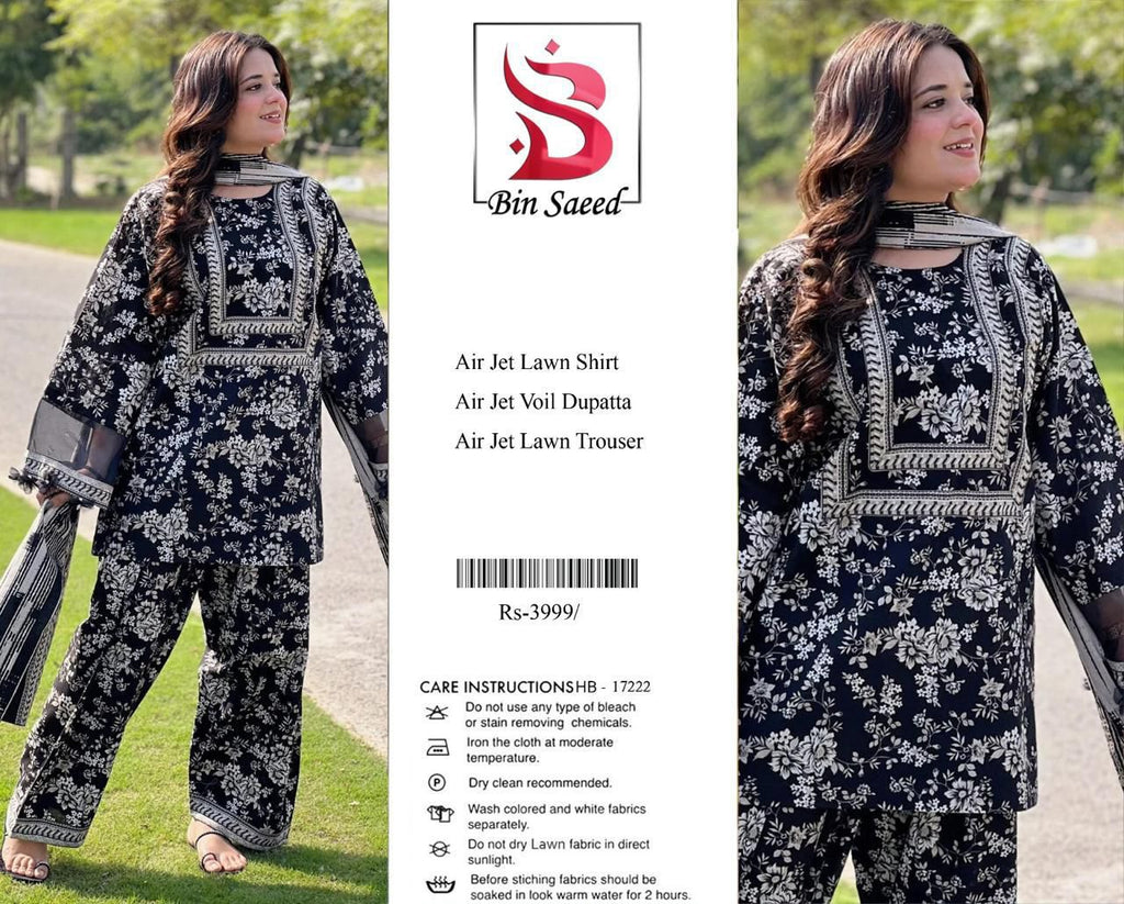 BIN SAEED LUXURY DIGITAL LAWAN PRINT