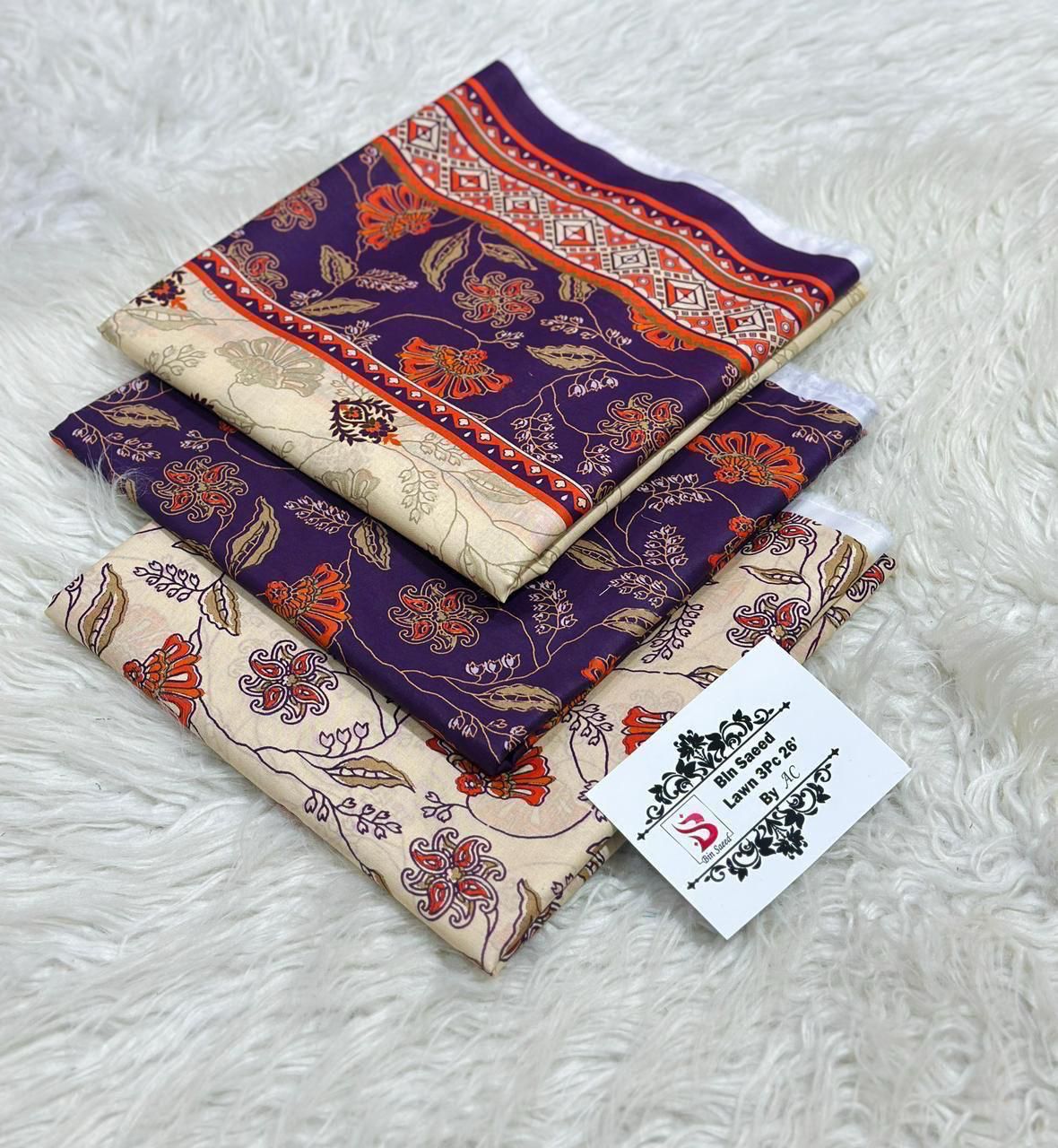 BIN SAEED LUXURY DIGITAL LAWAN PRINT