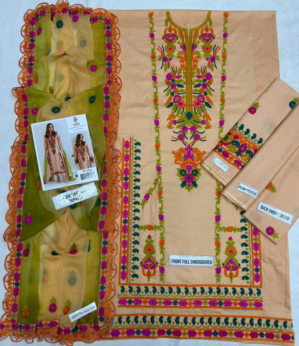 *Vintage 2644*
*Stuff: Best Quality lawn cotton*