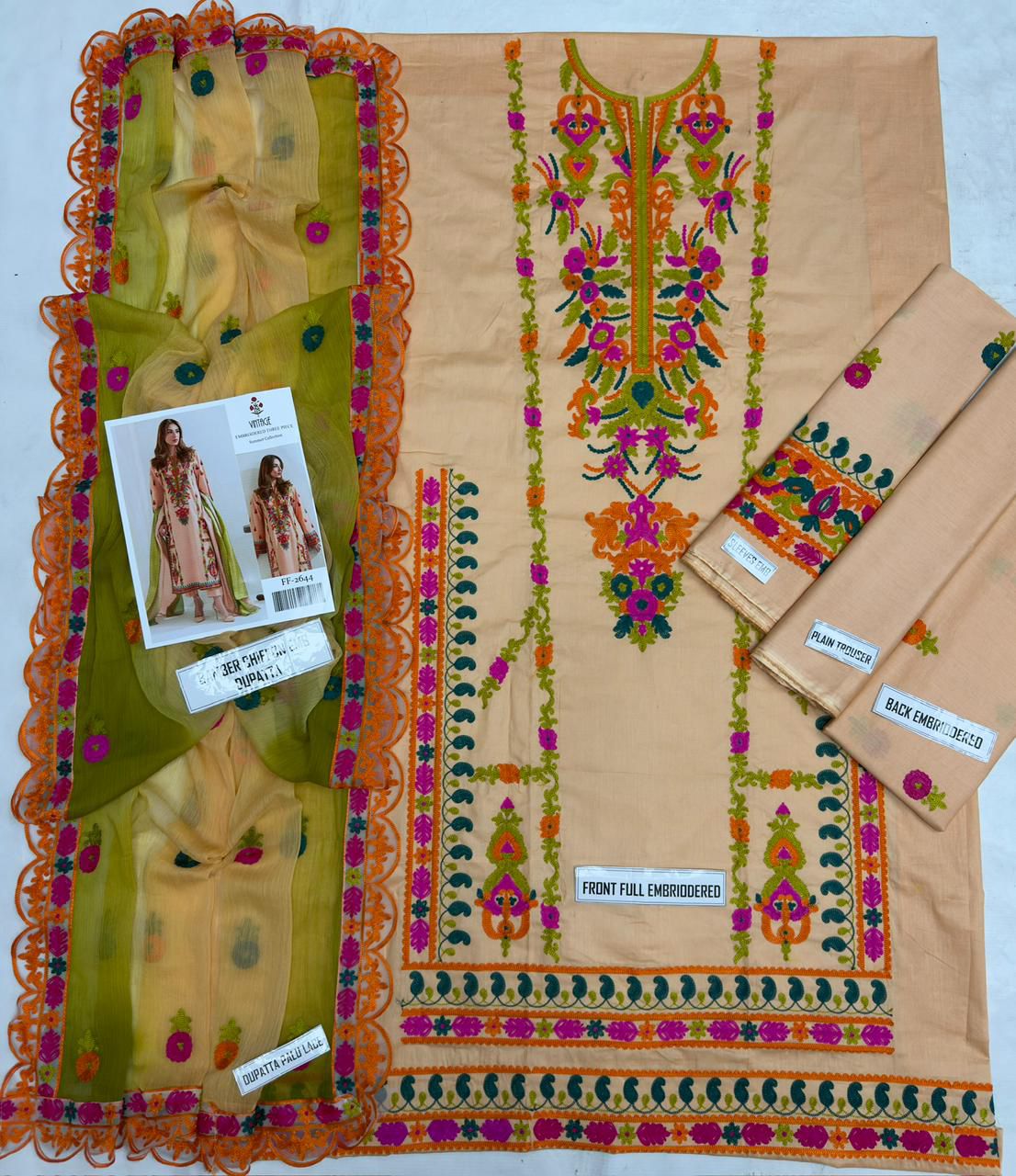 *Vintage 2644*
*Stuff: Best Quality lawn cotton*