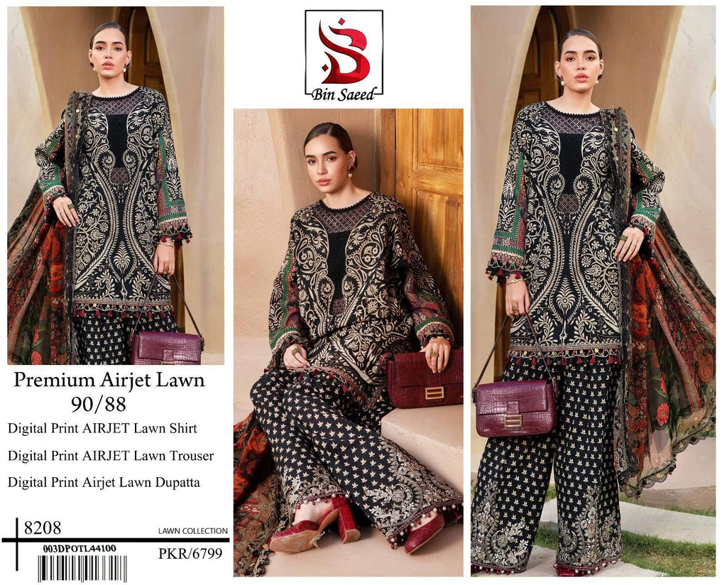 *BIN SAEED LUXURY DIGITAL LAWAN PRINT