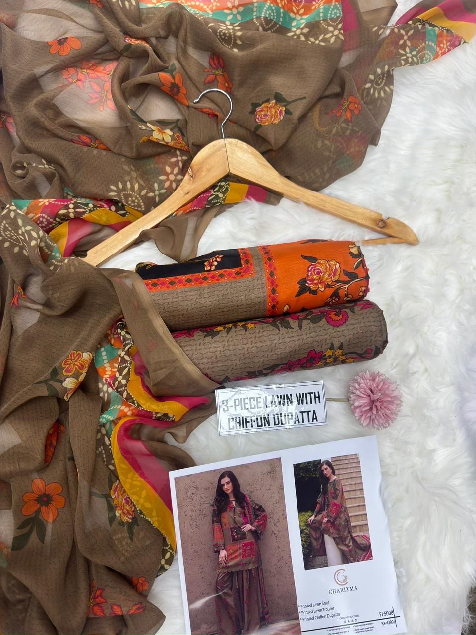 *CHARIZMA Chiffon Duppata 3pc