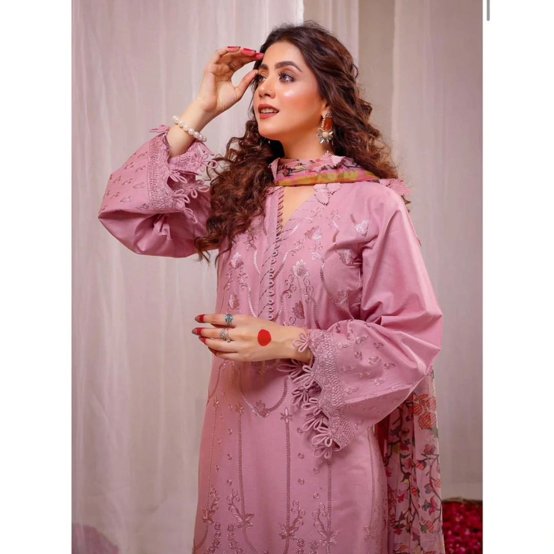 *ZARA SHAHJAHAN 2607 / 414*
*Stuff: Best Quality Pure Airjet lawn 90/70* guaranteed