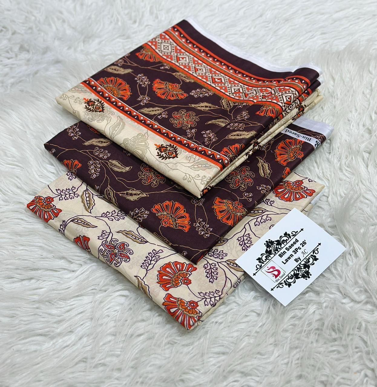 BIN SAEED LUXURY DIGITAL LAWAN PRINT