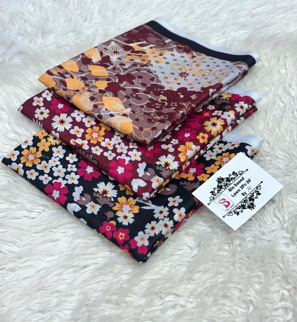 BIN SAEED LUXURY DIGITAL LAWAN PRINT