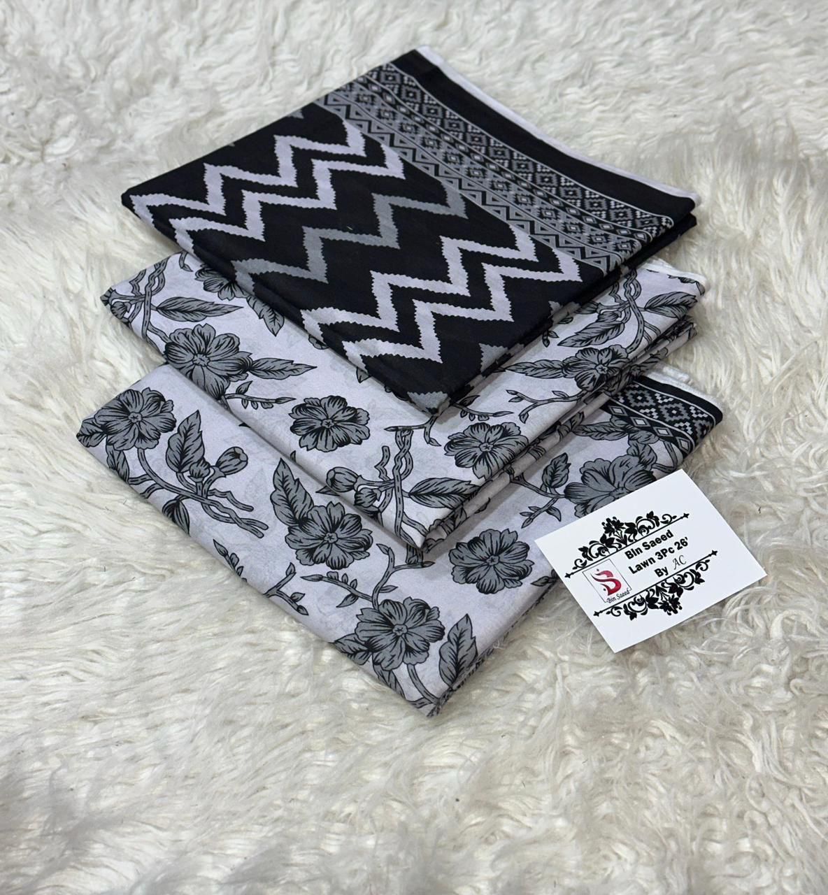 BIN SAEED LUXURY DIGITAL LAWAN PRINT