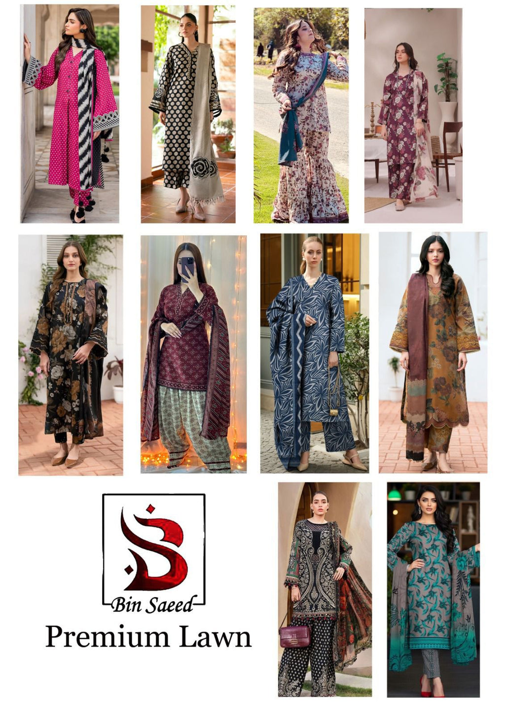 *BIN SAEED LUXURY DIGITAL LAWAN PRINT
